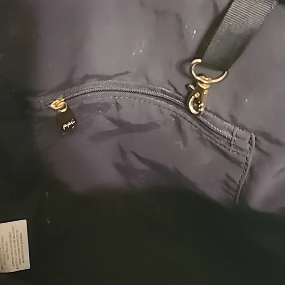 PETUNIA PICKLE BOTTOM 'Sashay Satchel' Black Embossed Backpack Diaper Bag - Picture 5 of 8